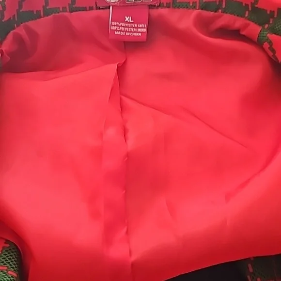 NWOT Christmas Blazer Dec. 25th ugly X-Mas jacket men XL red and green lined - Picture 10 of 12